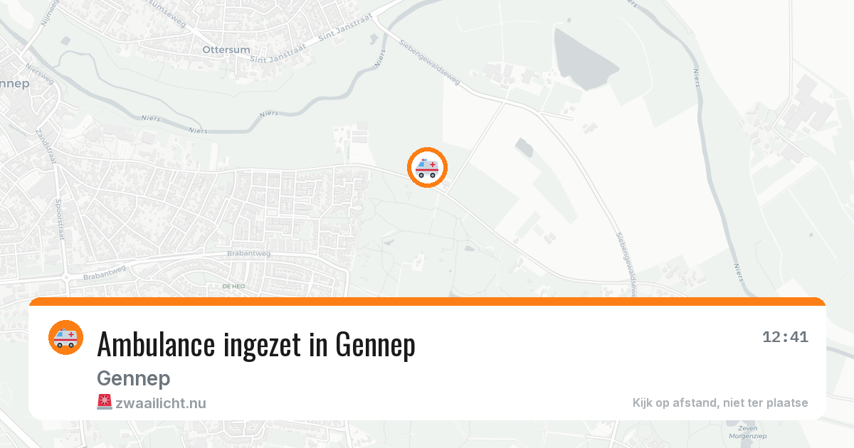 Ambulance ingezet in Gennep — 20 jul 2026