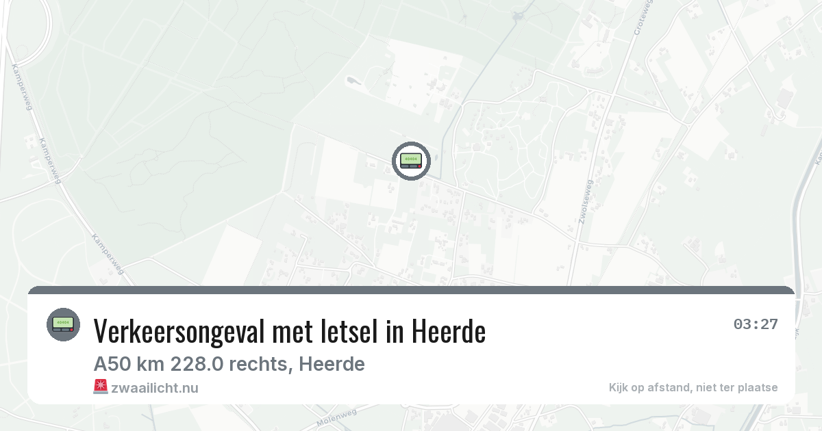 Verkeersongeval met letsel in Heerde — 11 mei 2026