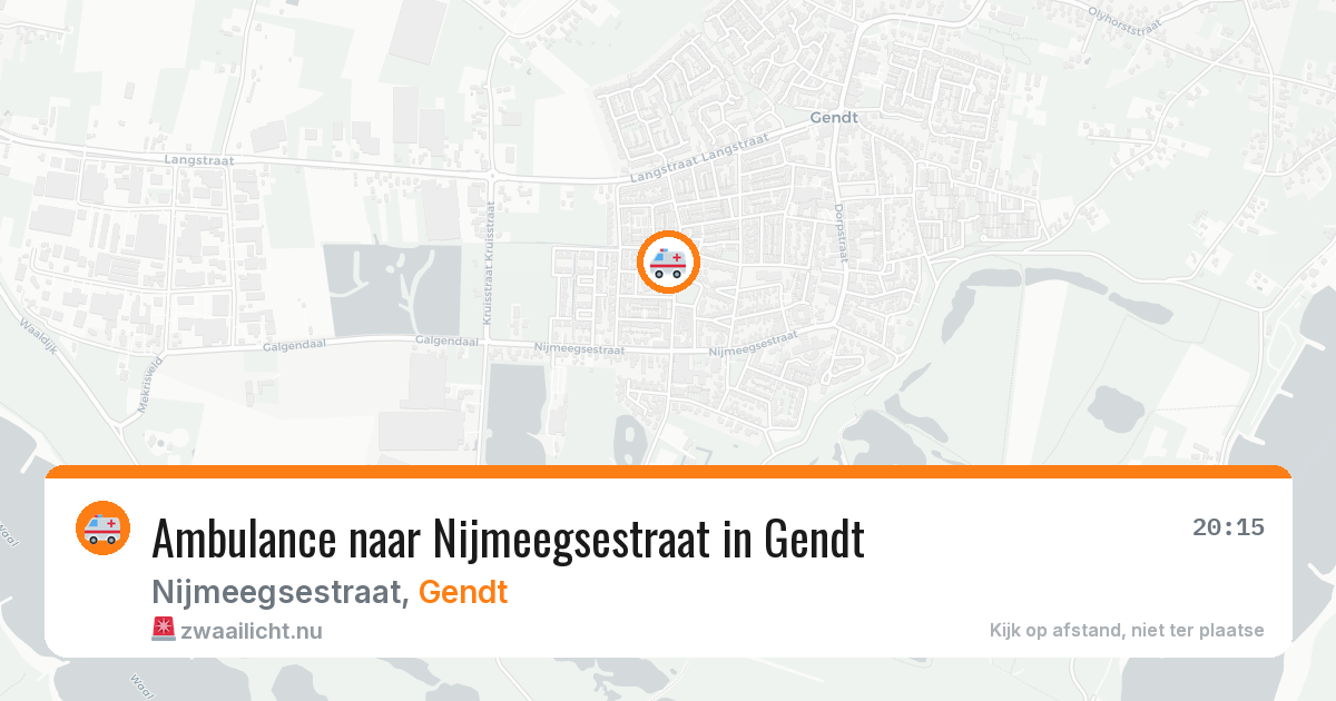 Ambulance naar Nijmeegsestraat in Gendt — 30 mei 2026