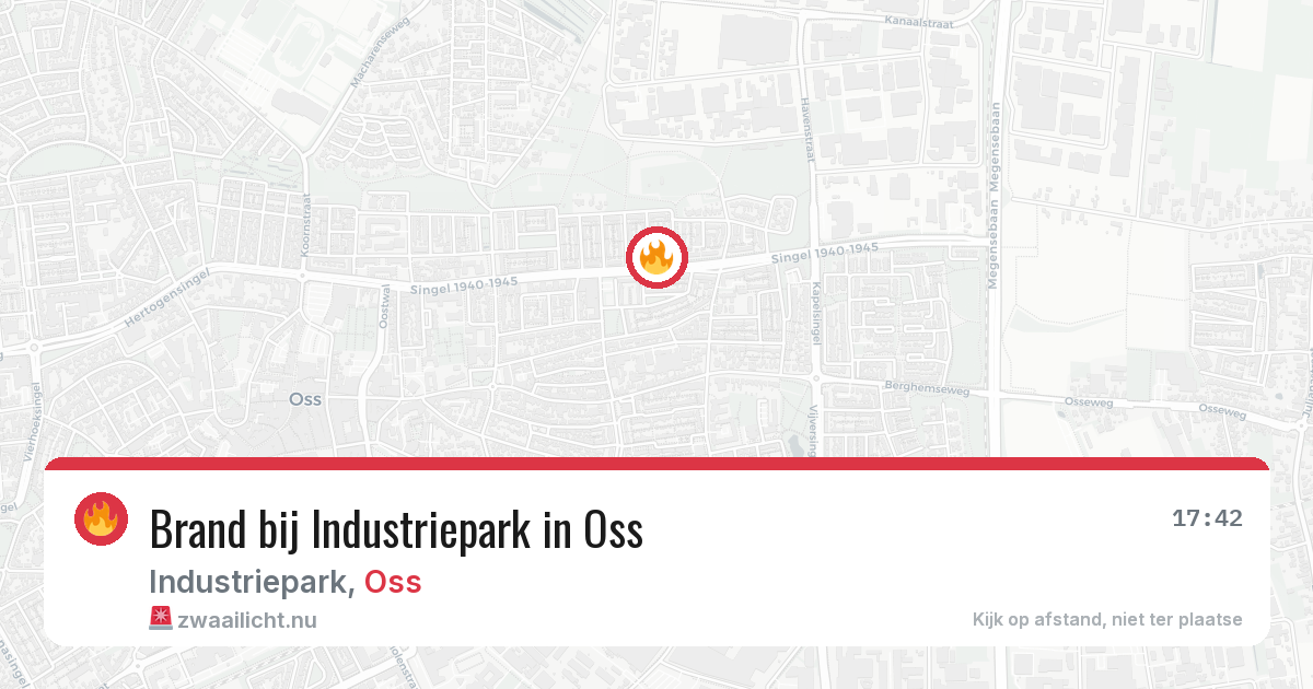 Brand bij Industriepark in Oss — 24 mei 2026
