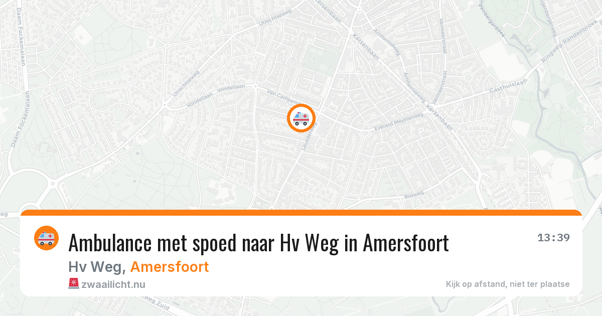 Ambulance met spoed naar Hv Weg in Amersfoort — 4 mrt 2026