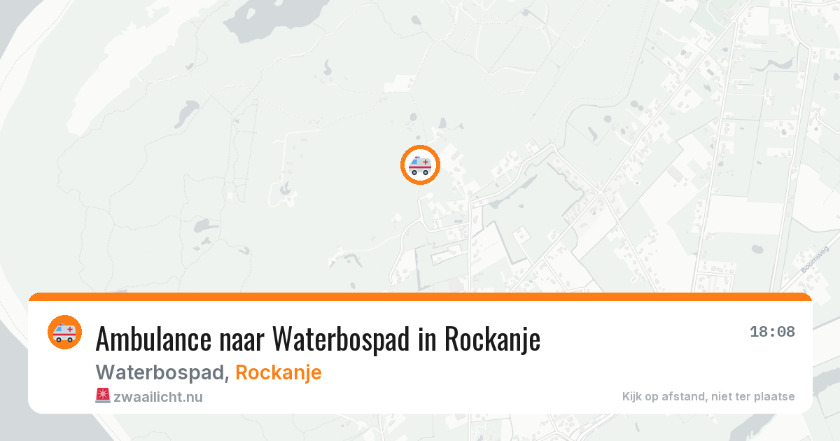 Ambulance naar Waterbospad in Rockanje — 20 jul 2026