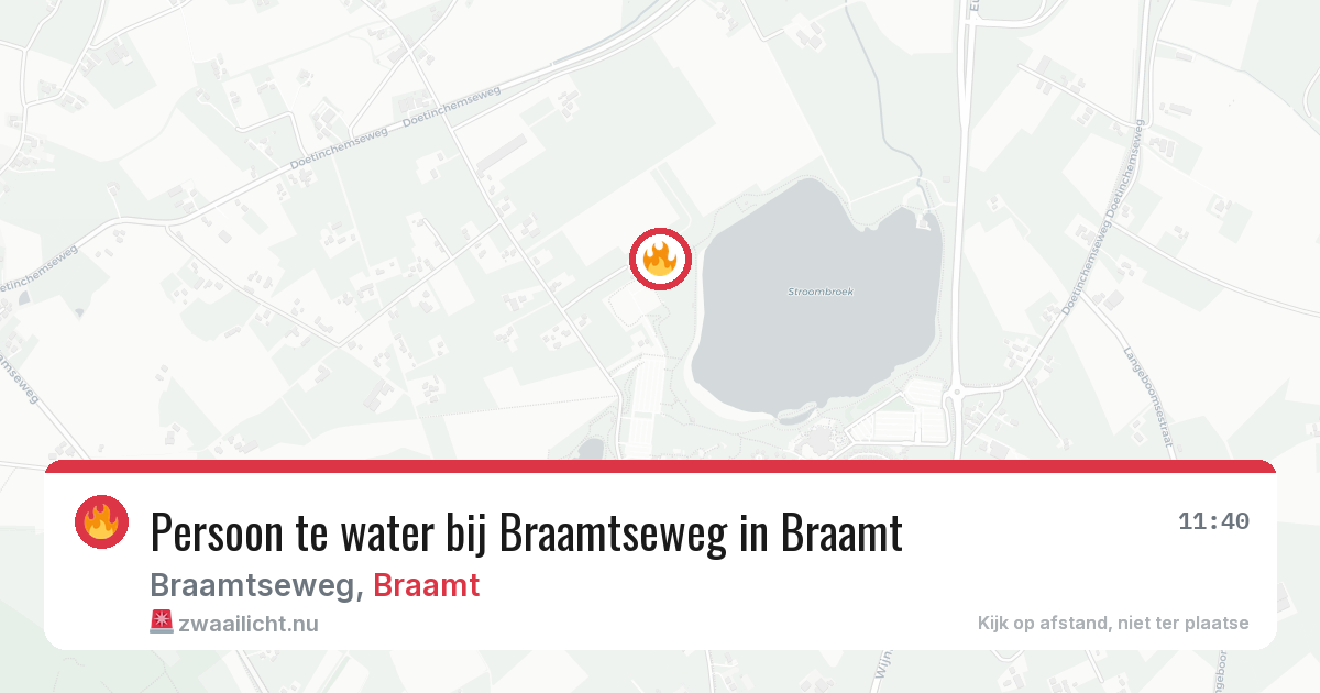 Persoon te water bij Braamtseweg in Braamt — 17 feb 2026