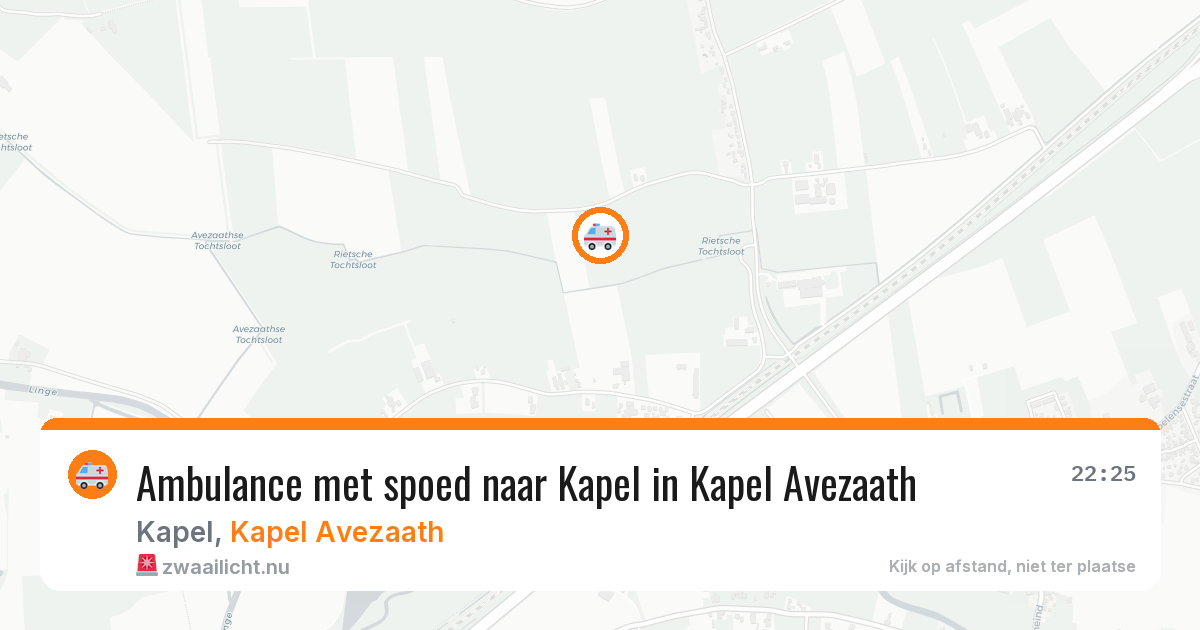 Ambulance met spoed naar Kapel in Kapel Avezaath — 18 mrt 2026