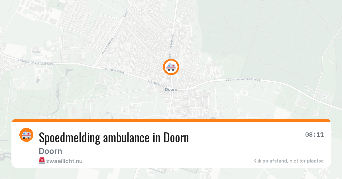 Spoedmelding ambulance in Doorn — 4 jun 2026