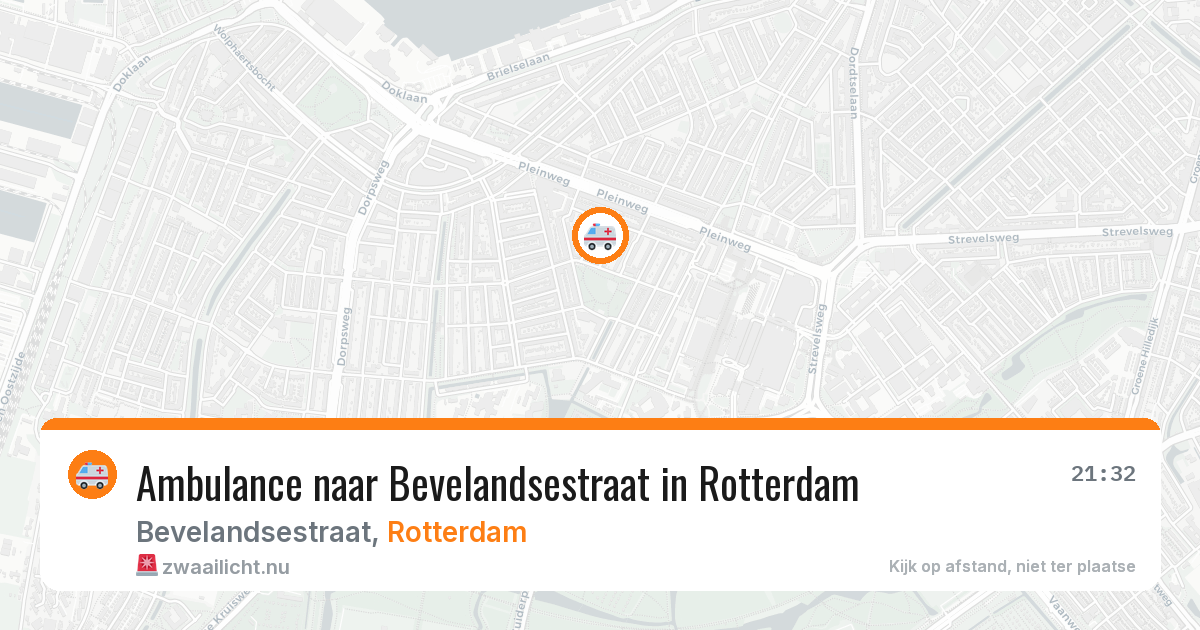 Ambulance naar Bevelandsestraat in Rotterdam — 14 jul 2026