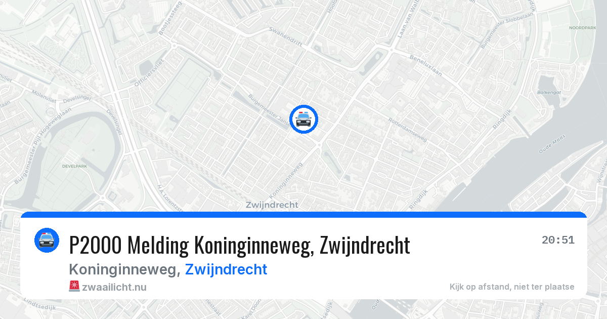 P2000 Melding Koninginneweg, Zwijndrecht — 19 mrt 2026