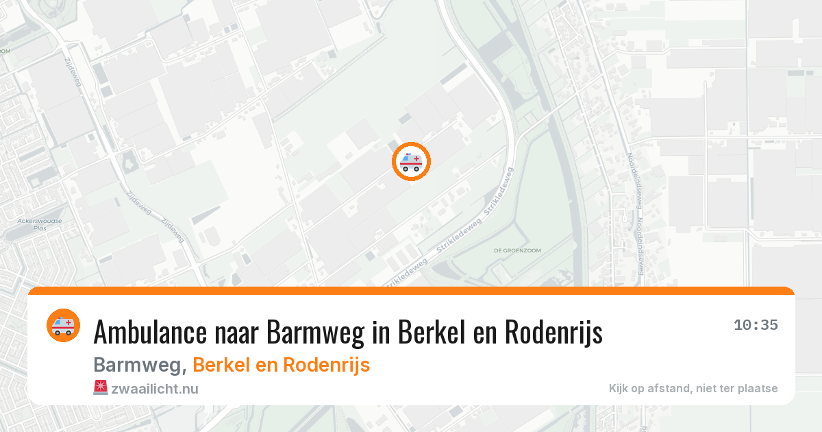 Ambulance naar Barmweg in Berkel en Rodenrijs — 31 mrt 2026
