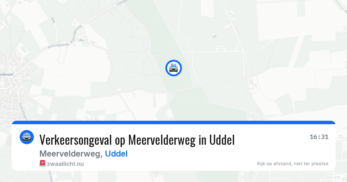 Verkeersongeval op Meervelderweg in Uddel — 22 mei 2026
