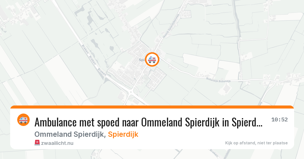 Ambulance met spoed naar Ommeland Spierdijk in Spierdijk — 16 mei 2026