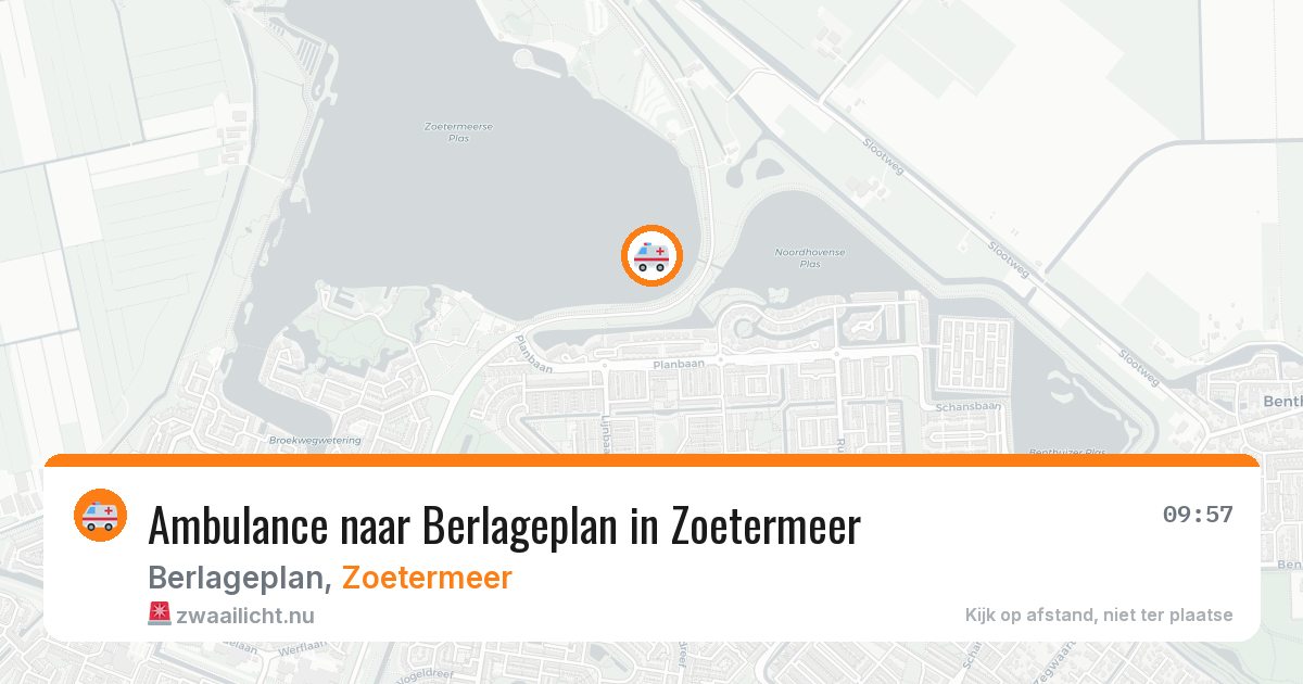 Ambulance naar Berlageplan in Zoetermeer — 21 jul 2026