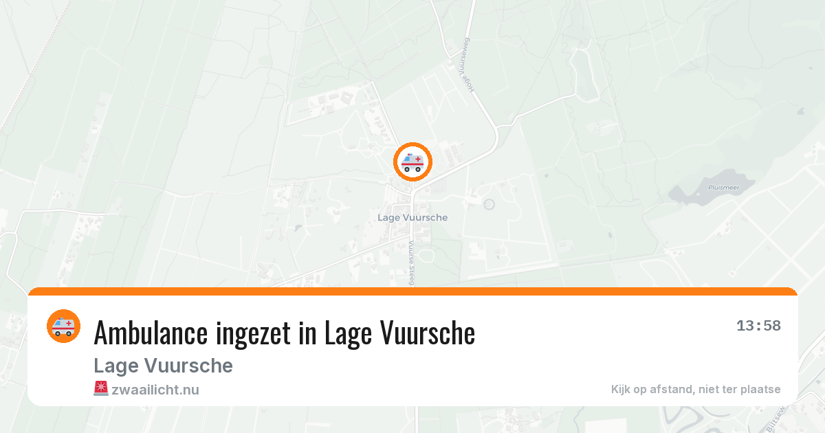 Ambulance ingezet in Lage Vuursche — 8 feb 2026