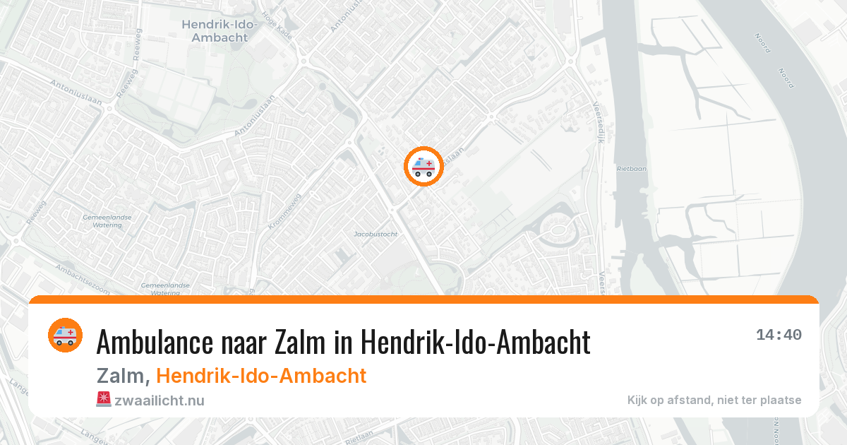 Ambulance naar Zalm in Hendrik-Ido-Ambacht — 20 apr 2026