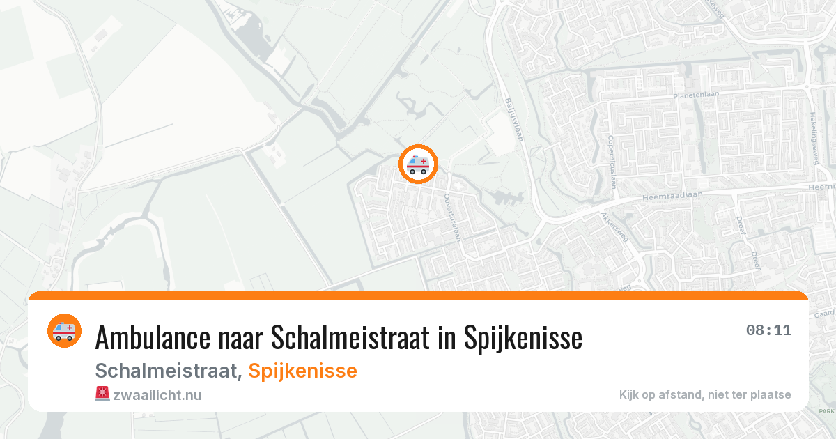 Ambulance naar Schalmeistraat in Spijkenisse — 1 jun 2026