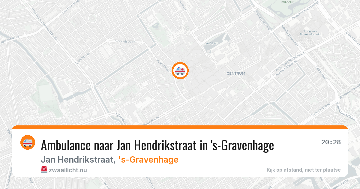 Ambulance naar Jan Hendrikstraat in 's-Gravenhage — 10 mrt 2026