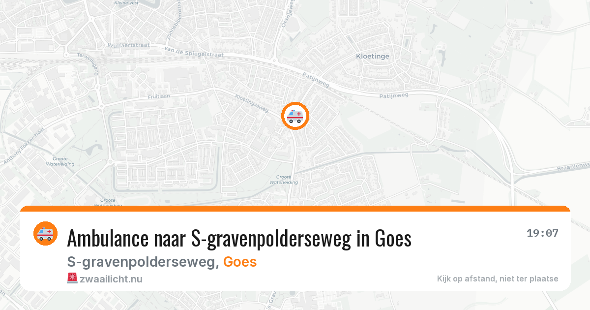 Ambulance naar S-gravenpolderseweg in Goes — 26 apr 2026