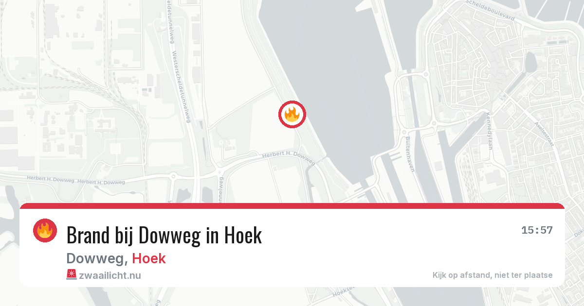 Brand bij Dowweg in Hoek — 31 mrt 2026