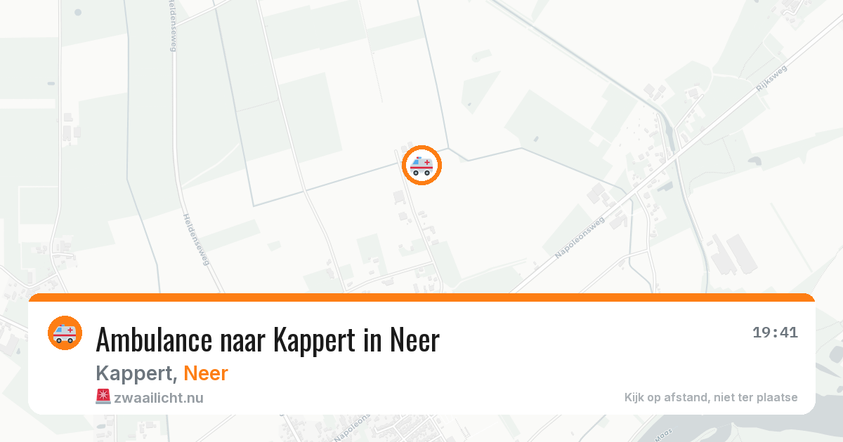 Ambulance naar Kappert in Neer — 14 jul 2026