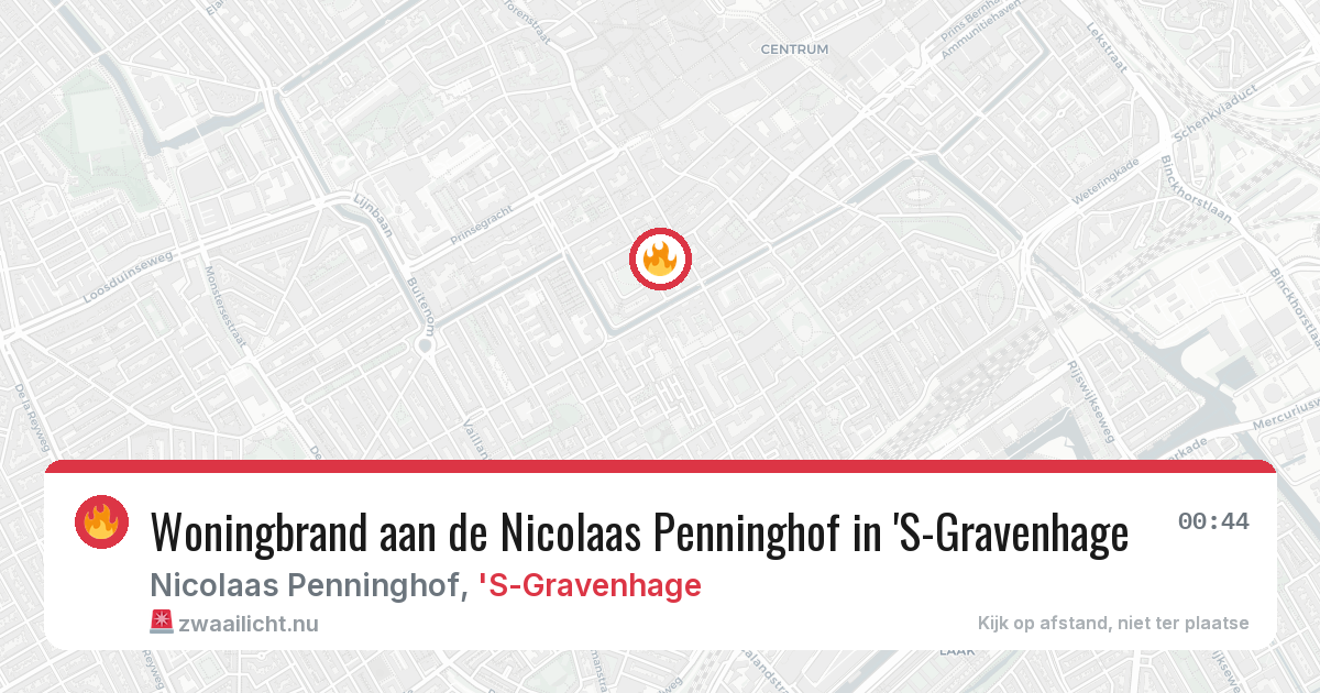 Woningbrand aan de Nicolaas Penninghof in 'S-Gravenhage — 10 jul 2026