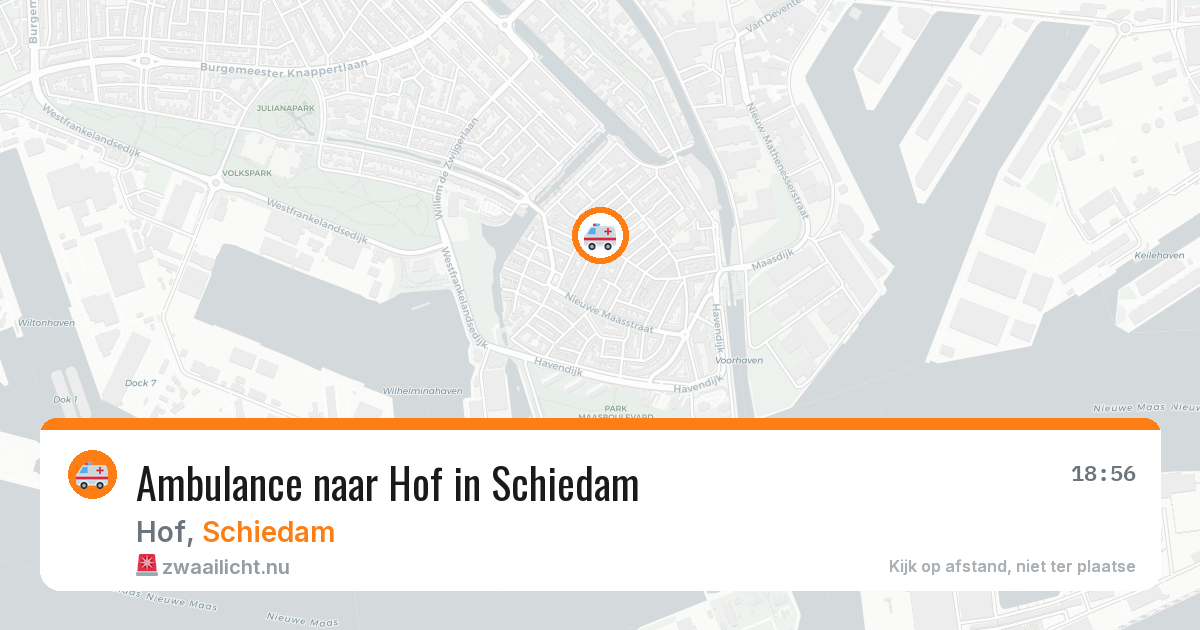 Ambulance naar Hof in Schiedam — 8 apr 2026
