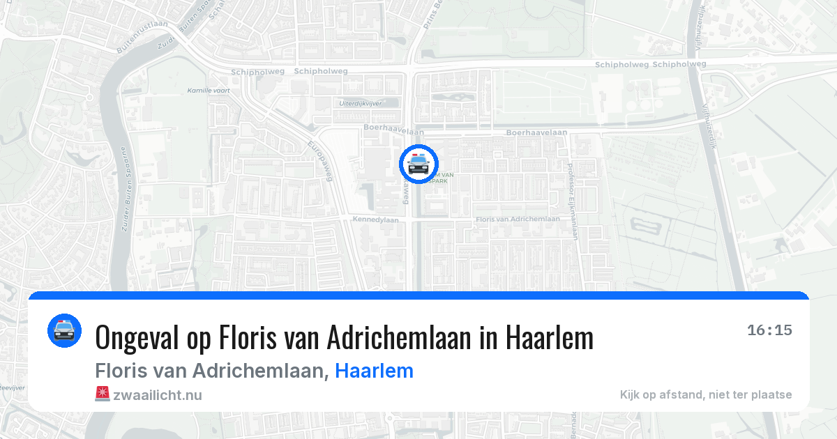 Ongeval op Floris van Adrichemlaan in Haarlem — 23 mrt 2026