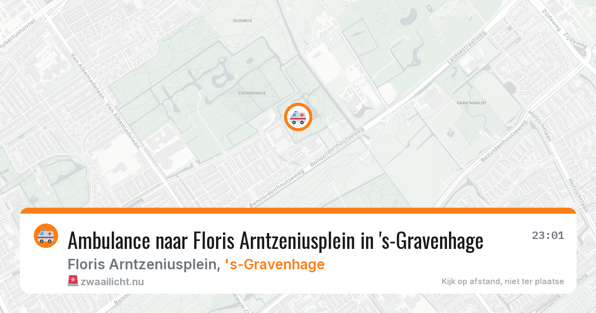 Ambulance naar Floris Arntzeniusplein in 's-Gravenhage — 25 jul 2026