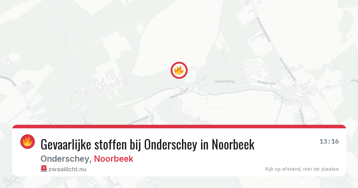 Gevaarlijke stoffen bij Onderschey in Noorbeek — 3 jun 2026
