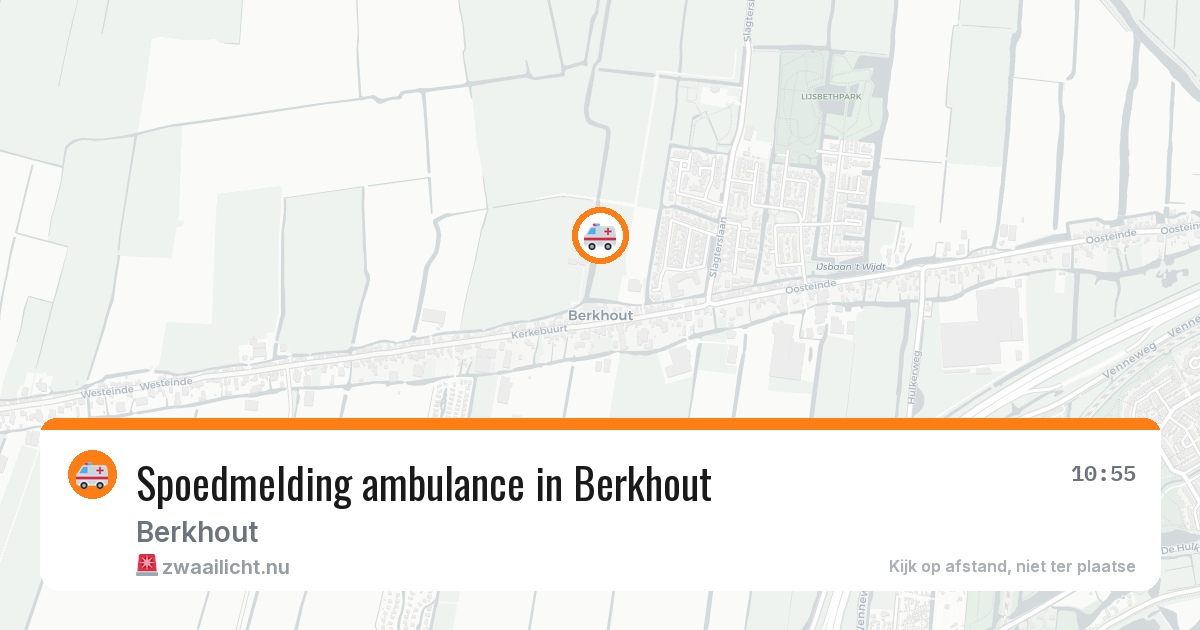 Spoedmelding ambulance in Berkhout — 14 jul 2026