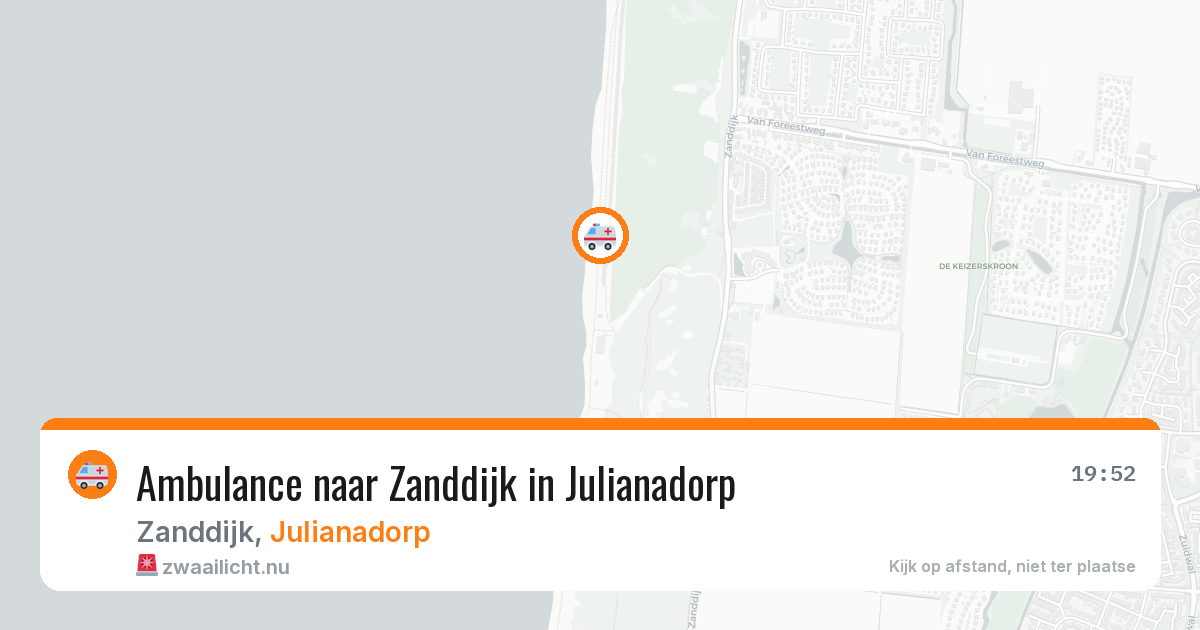 Ambulance naar Zanddijk in Julianadorp — 10 jul 2026