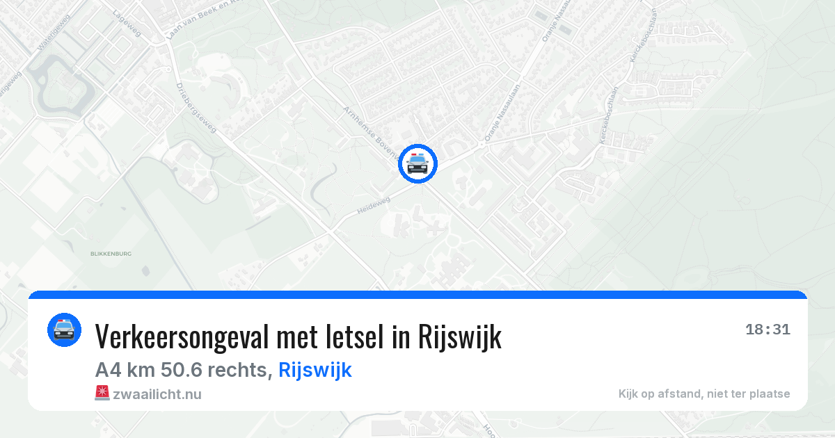 Verkeersongeval met letsel in Rijswijk — 23 jan 2026
