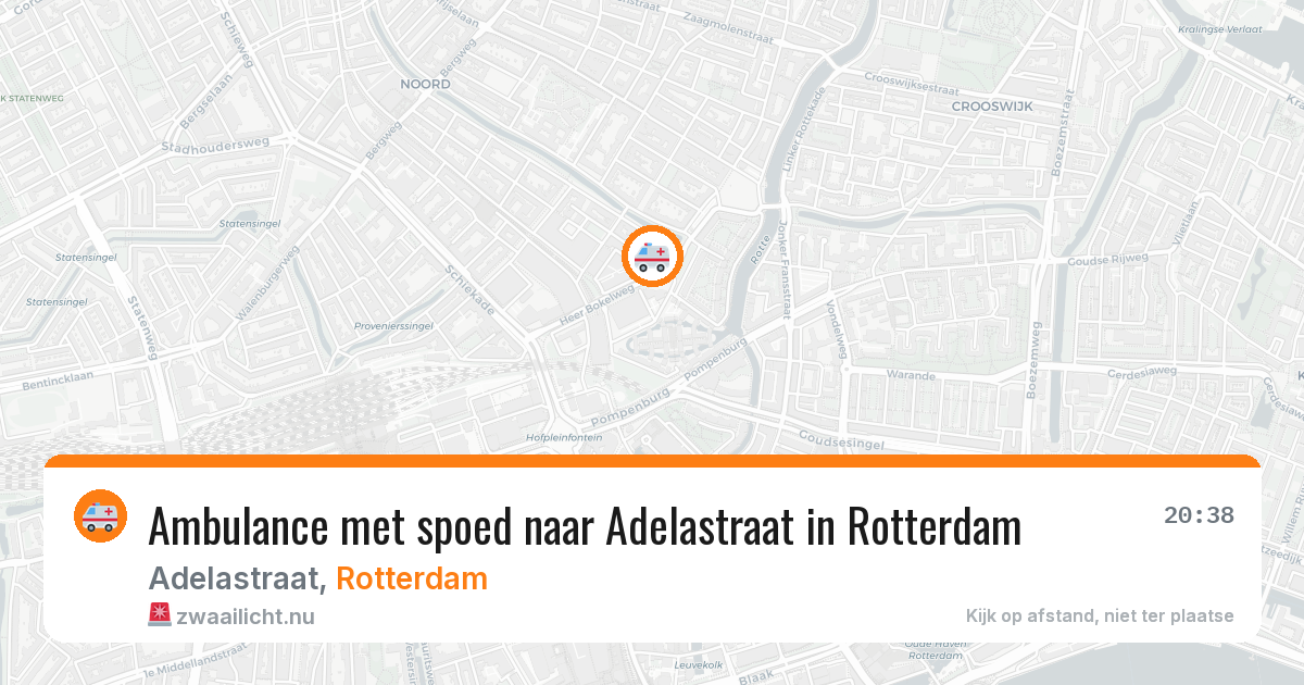 Ambulance met spoed naar Adelastraat in Rotterdam — 12 mei 2026