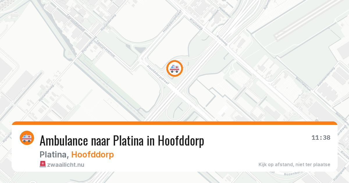 Ambulance naar Platina in Hoofddorp — 11 jul 2026
