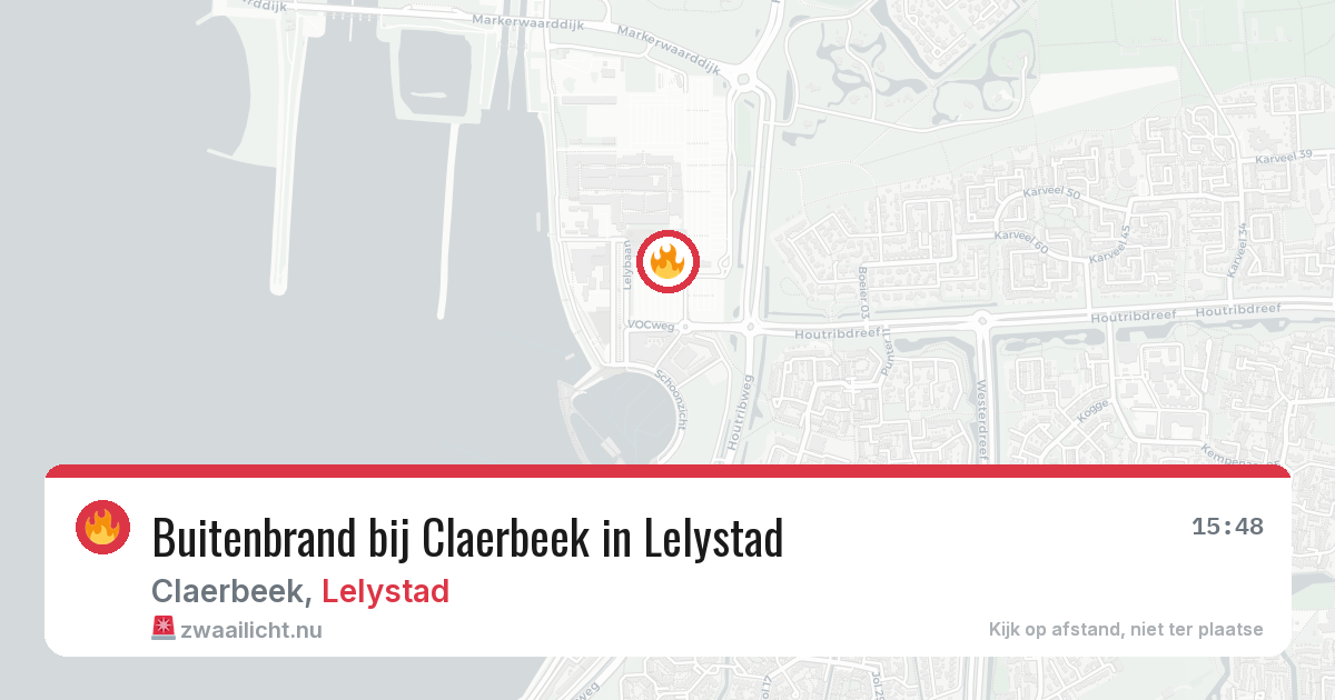 Buitenbrand bij Claerbeek in Lelystad — 11 jul 2026