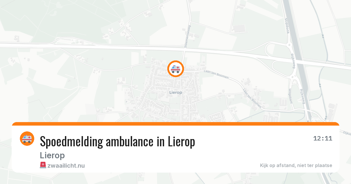 Spoedmelding ambulance in Lierop — 17 jan 2026
