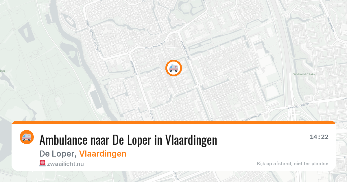 Ambulance naar De Loper in Vlaardingen — 24 jul 2026