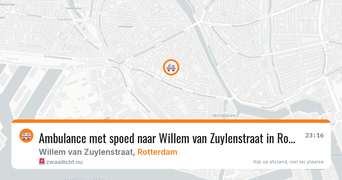 Ambulance met spoed naar Willem van Zuylenstraat in Rotterdam — 31 mei 2026