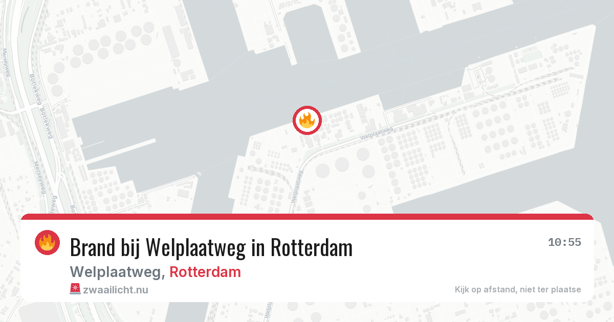 Brand bij Welplaatweg in Rotterdam — 17 mrt 2026
