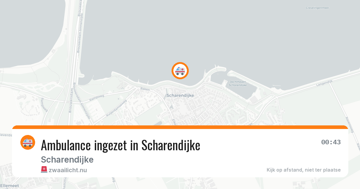 Ambulance ingezet in Scharendijke — 5 mei 2026