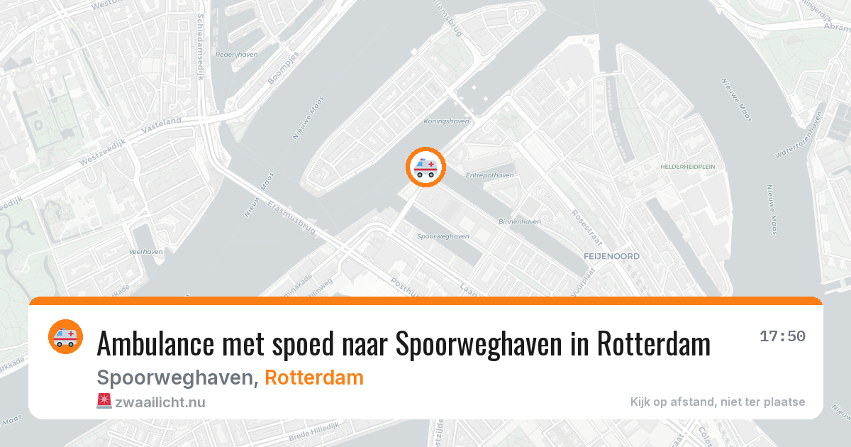 Ambulance met spoed naar Spoorweghaven in Rotterdam — 23 mrt 2026