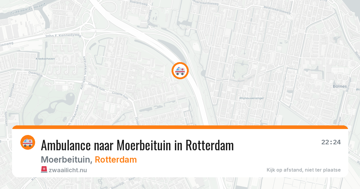 Ambulance naar Moerbeituin in Rotterdam — 25 jul 2026