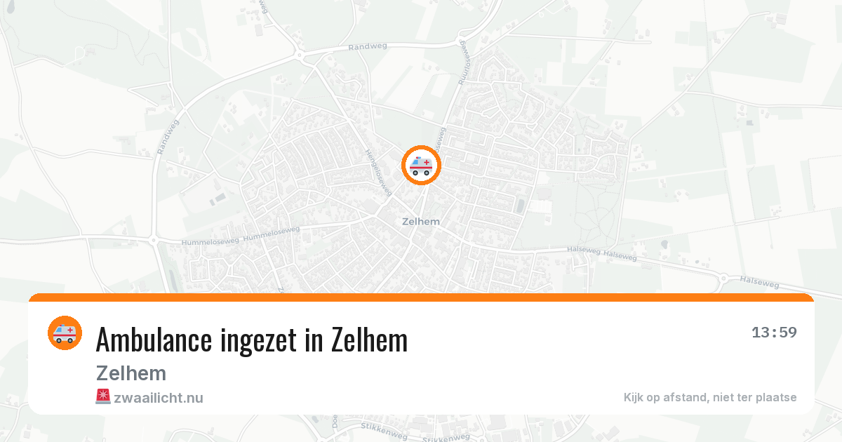 Ambulance ingezet in Zelhem — 22 jul 2026