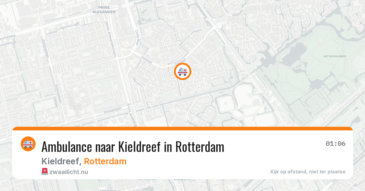 Ambulance naar Kieldreef in Rotterdam — 5 jun 2026