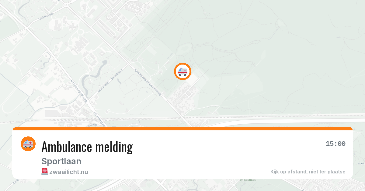 Ambulance melding — 11 apr 2026