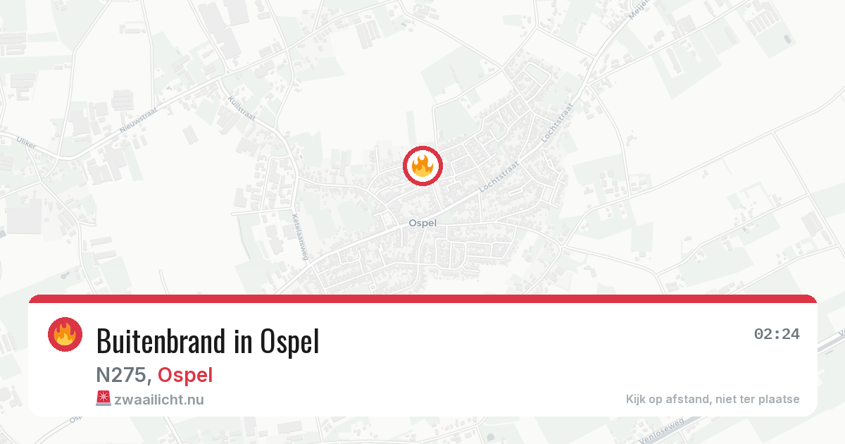 Buitenbrand in Ospel — 21 jul 2026