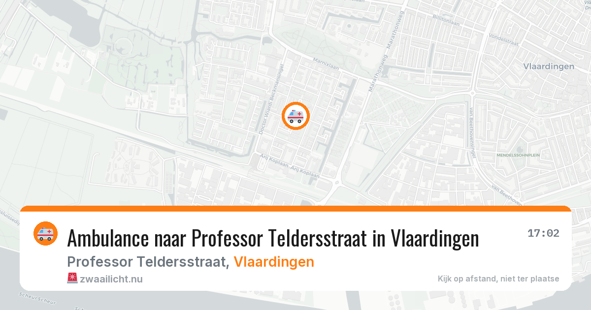 Ambulance naar Professor Teldersstraat in Vlaardingen — 14 jul 2026