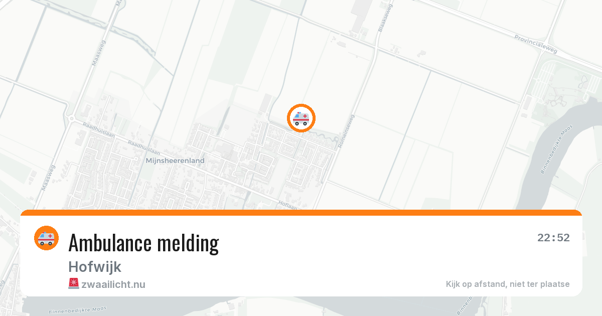 Ambulance melding — 6 jun 2026