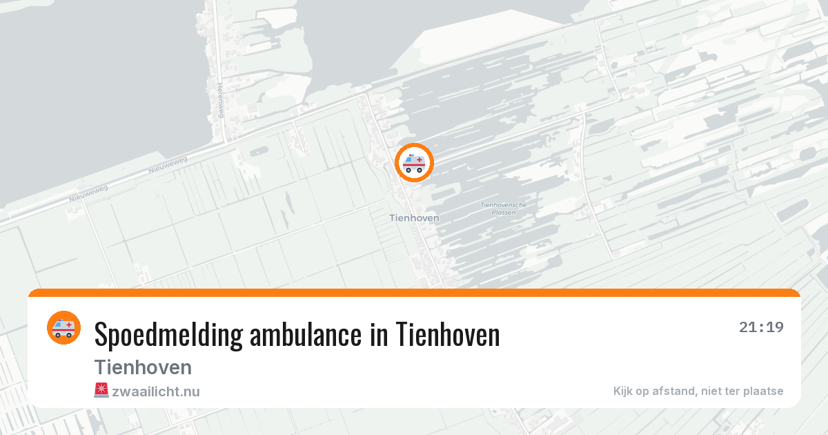 Spoedmelding ambulance in Tienhoven — 13 jul 2026
