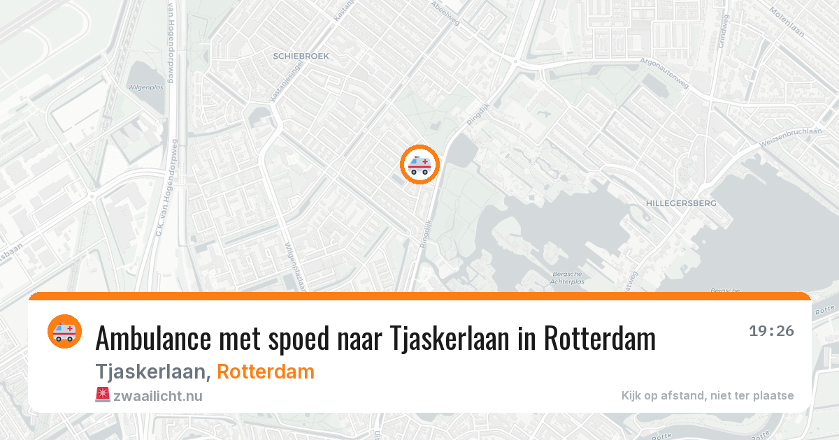 Ambulance met spoed naar Tjaskerlaan in Rotterdam — 12 jul 2026