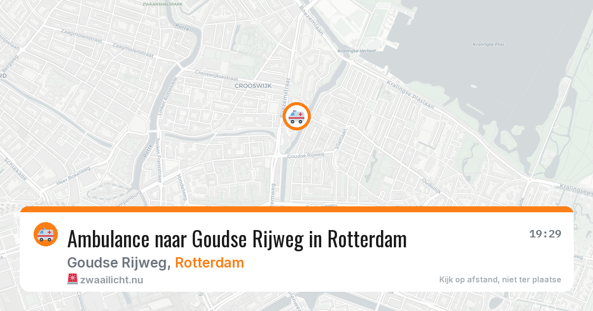 Ambulance naar Goudse Rijweg in Rotterdam — 24 mei 2026