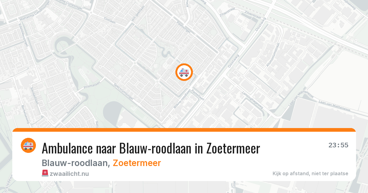 Ambulance naar Blauw-roodlaan in Zoetermeer — 12 jul 2026